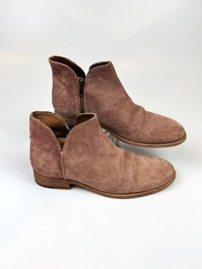 Frye Melissa Shootie 2 Booties | Size 8 | Rare Pink Suede | Distressed
